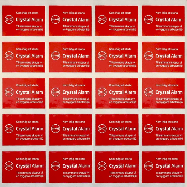 Dekal - Starta Crystal Alarm - (12-pack) – Bild 2
